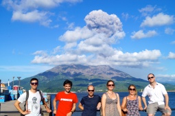 Happy volcanologists.